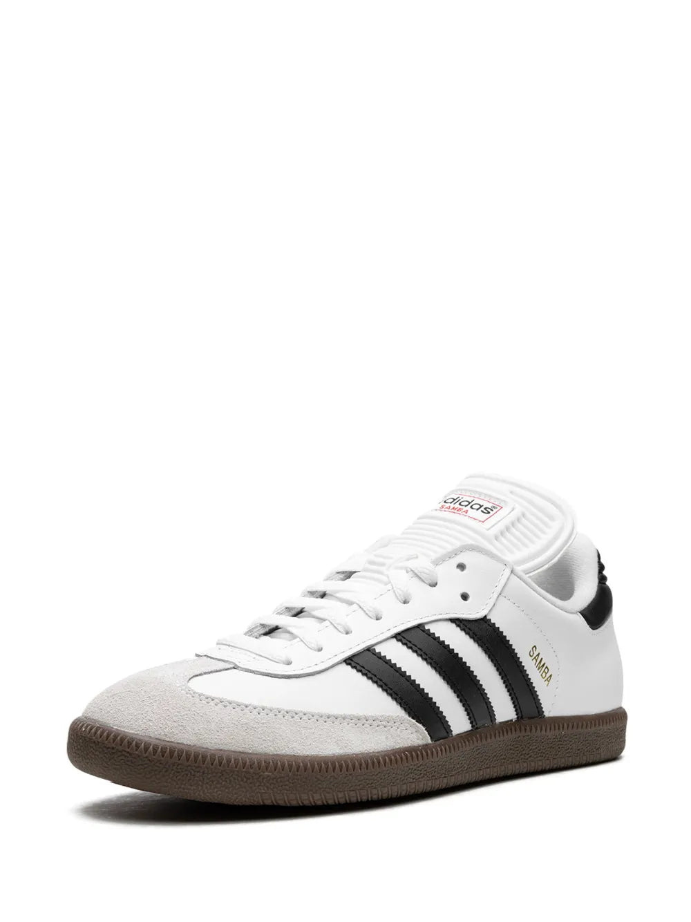 adidas Samba Classic White/Black Sneakers — White/Black — Size US M 8.5 - US W 10 — Detail View