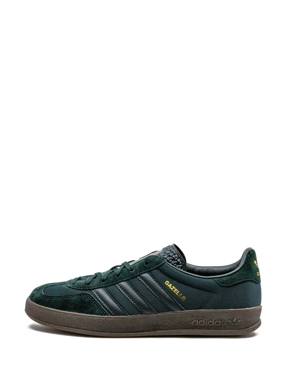 adidas Gazelle Indoor Sneakers — Dark Green — Size US M 4.5 - US W 6 — Detail View