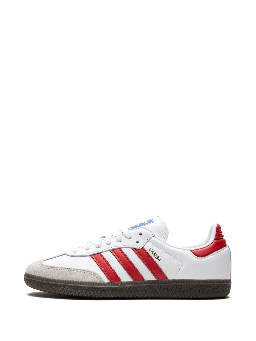 adidas Samba Og White/Red Sneakers — White/Red — Size US M 8.5 - US W 10 — Detail View
