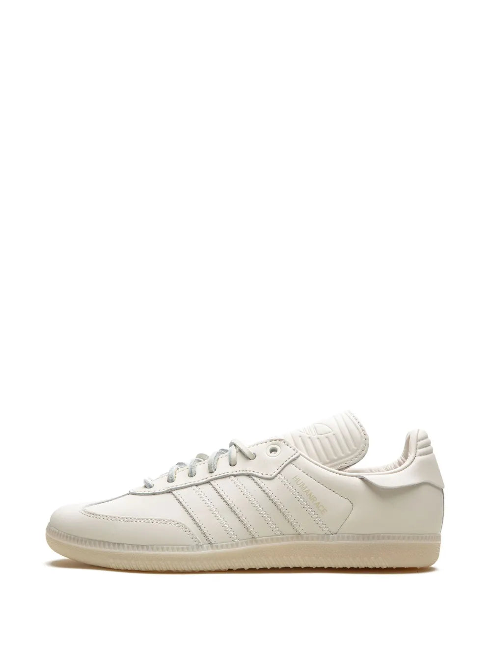 adidas X Pharrell Williams Samba Humanrace White Sneakers — White — Size US M 10 - US W 11.5 — Detail View