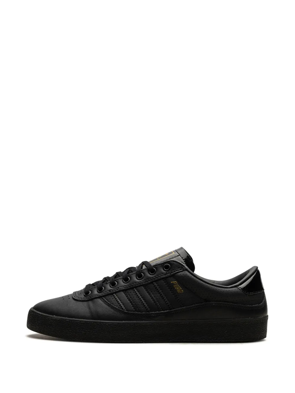 adidas Puig Indoor Black Out Sneakers — Black — Size US M 6.5 - US W 8 — Detail View