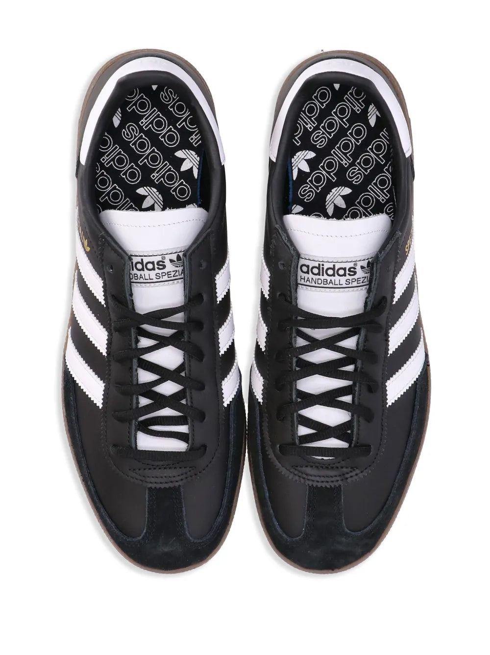 adidas Handball Spezial Lace-Up Trainers — Black/White — Size US M 8.5 - US W 10 — Detail View