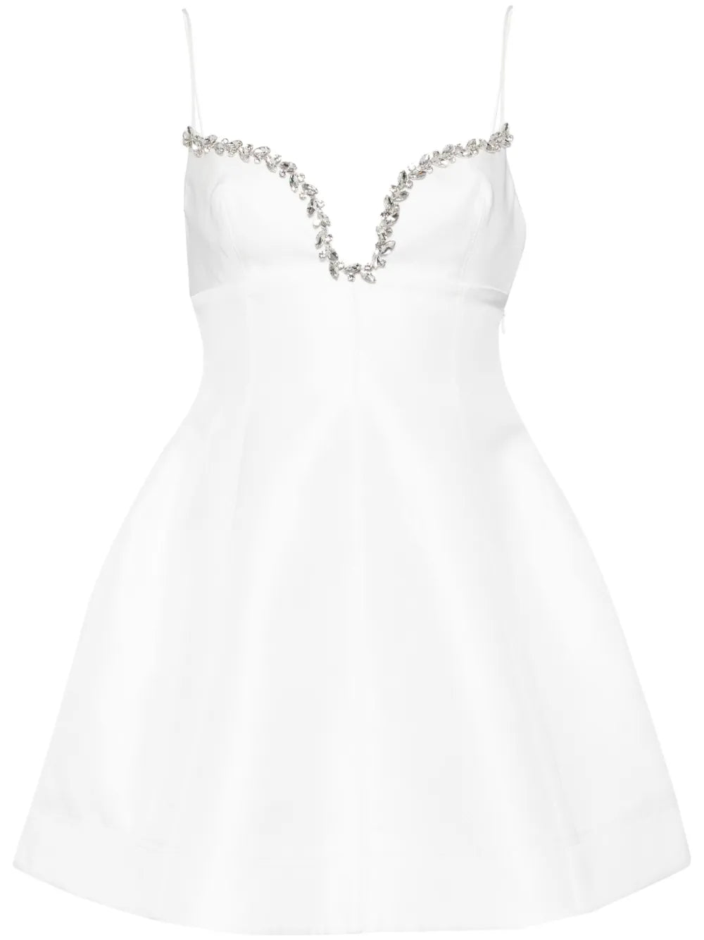 Acler Sweetheart Neckline Dress — White/ Ivory — Size XS — Front View