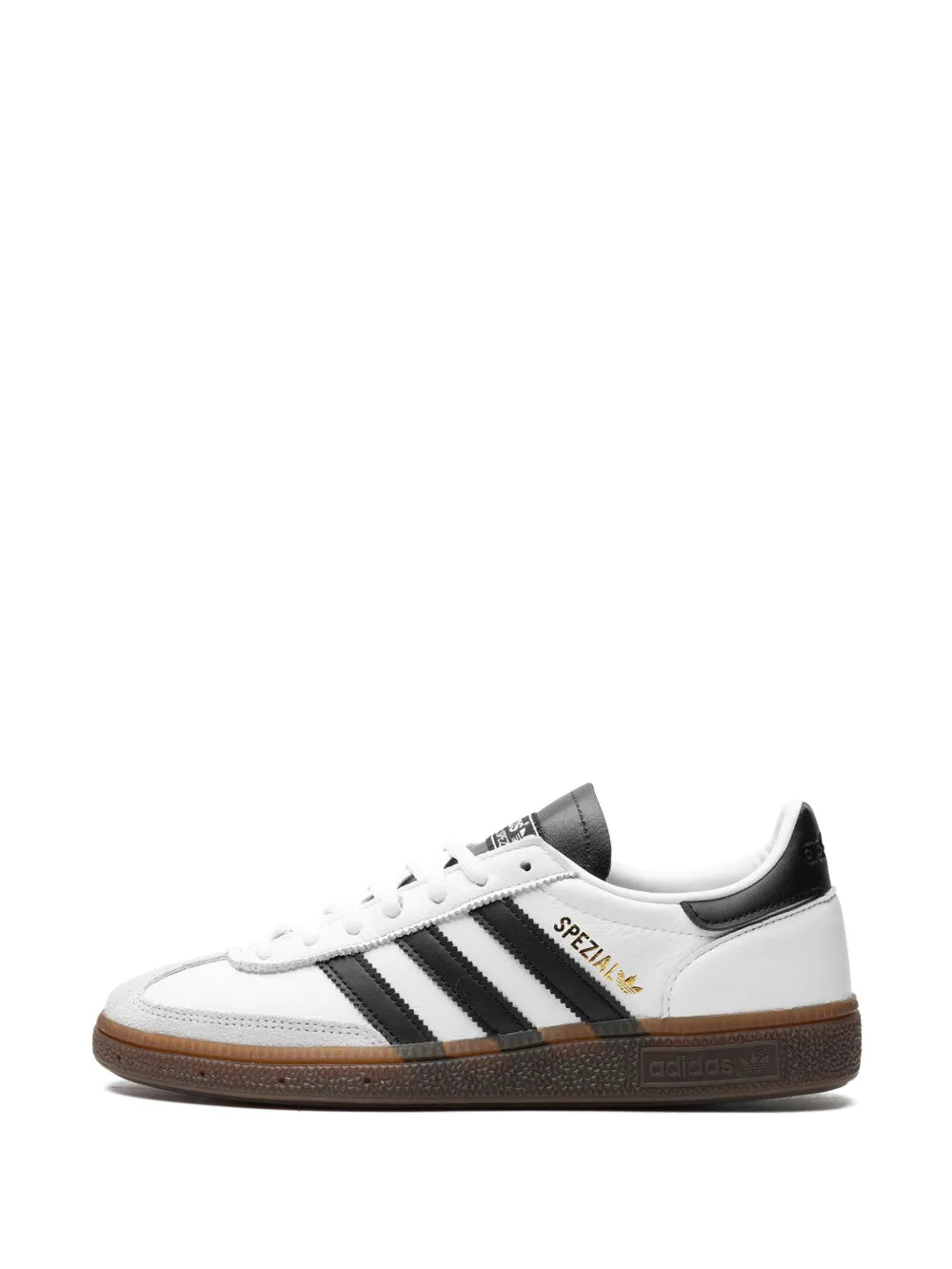 adidas Handball Spezial White/Black/Gum Sneakers — White — Size US M 9 - US W 10.5 — Detail View