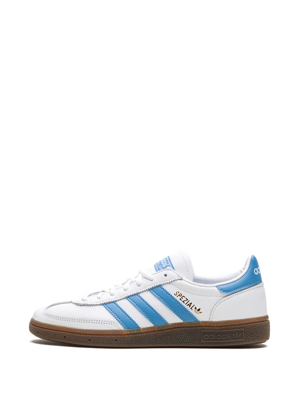 adidas Handball Spezial White/Light Blue Sneakers — White — Size US M 9 - US W 10.5 — Detail View