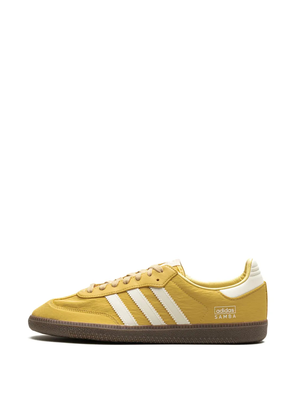 adidas Samba Og Reflective Nylon Oat Sneakers — Mustard Yellow/White — Size US M 11 - US W 12.5 — Detail View