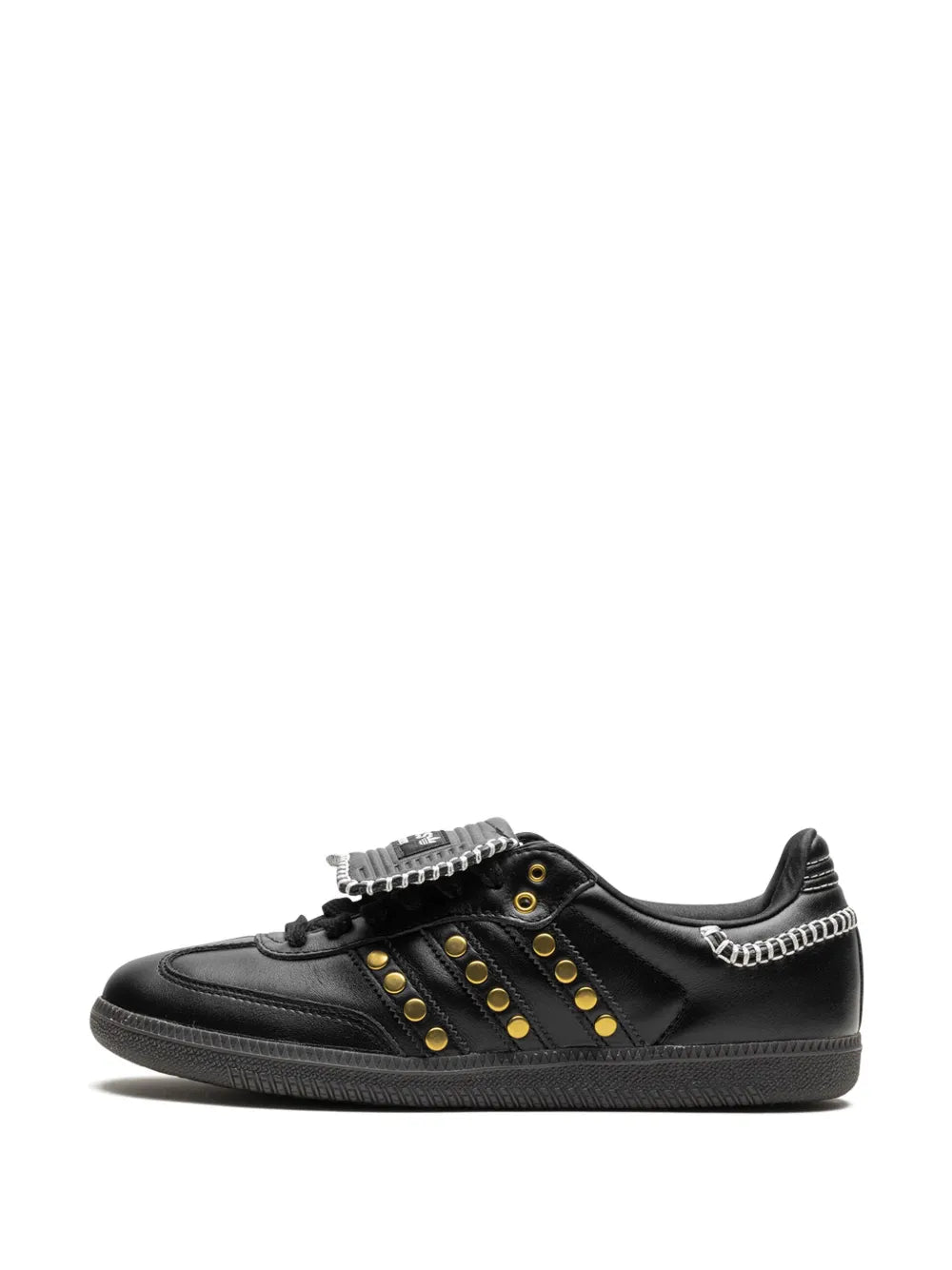 adidas X Wales Bonner Samba Studded Pack - Black Sneakers — Black — Size US M 9 - US W 10.5 — Detail View