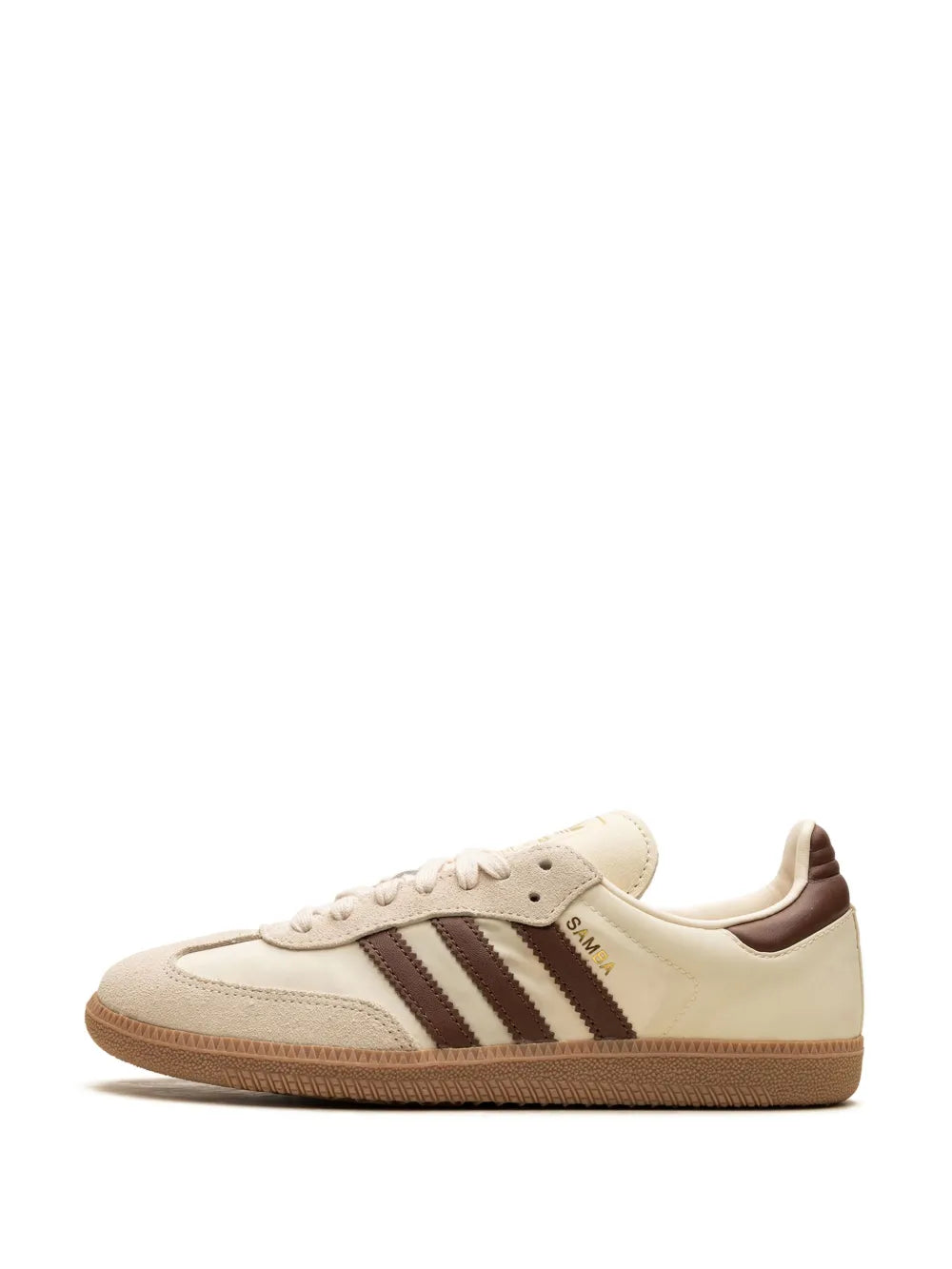 adidas Samba Og Cream White/Preloved Brown Sneakers — Cream White/Brown — Size US M 11.5 - US W 13 — Detail View