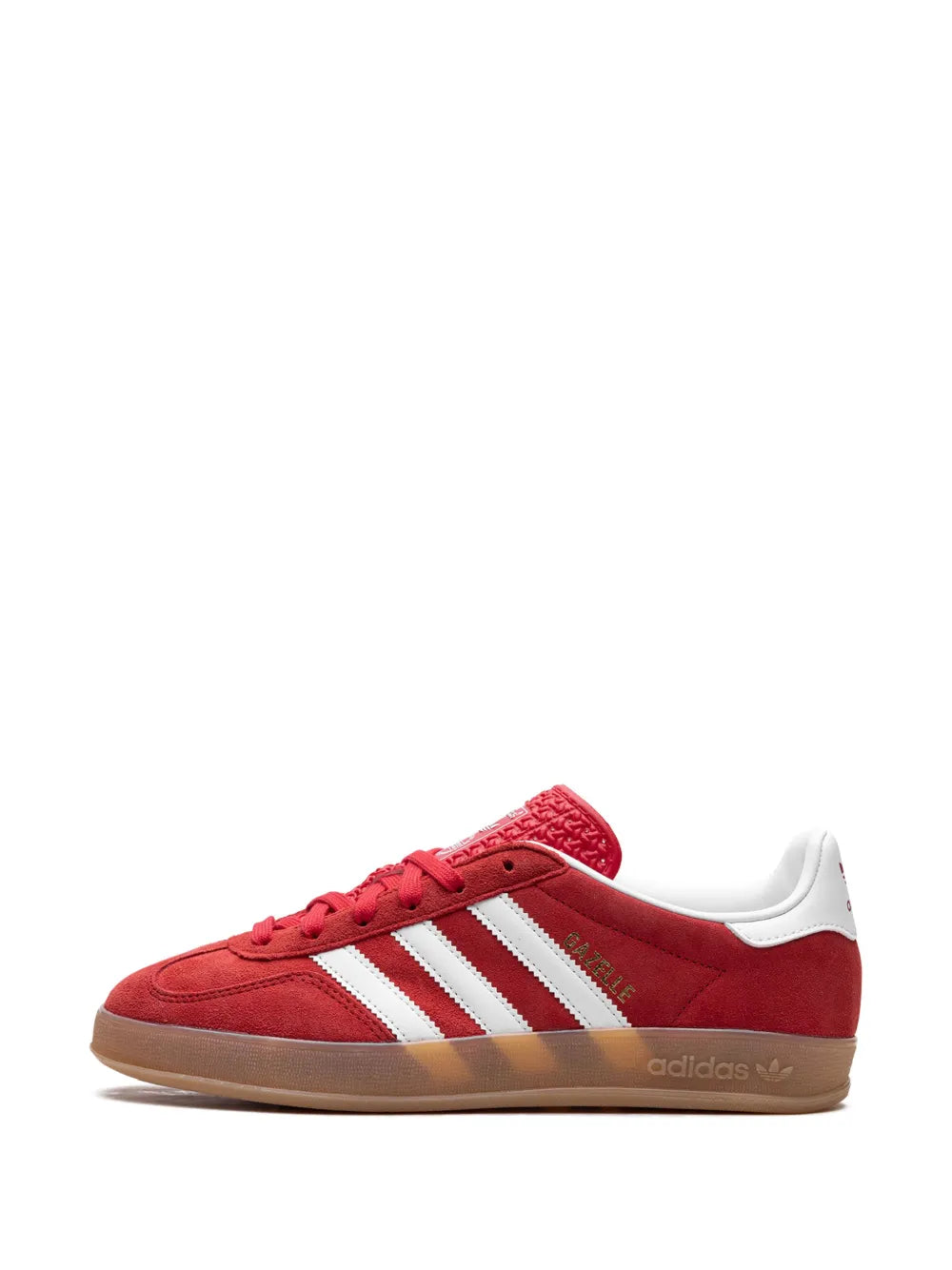 adidas Gazelle Indoor Better Scarlet Sneakers — Red — Size US M 3.5 - US W 5 — Detail View