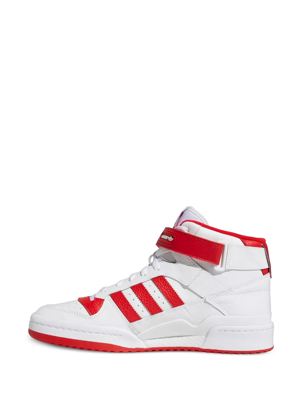 adidas Forum Mid White Sneakers — White — Size US M 3.5 - US W 5 — Detail View