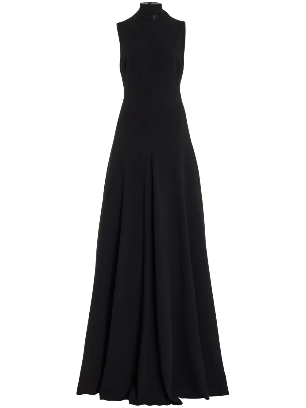 Brandon Maxwell Aurora Maxi Dress — Black — Size XS — Front View
