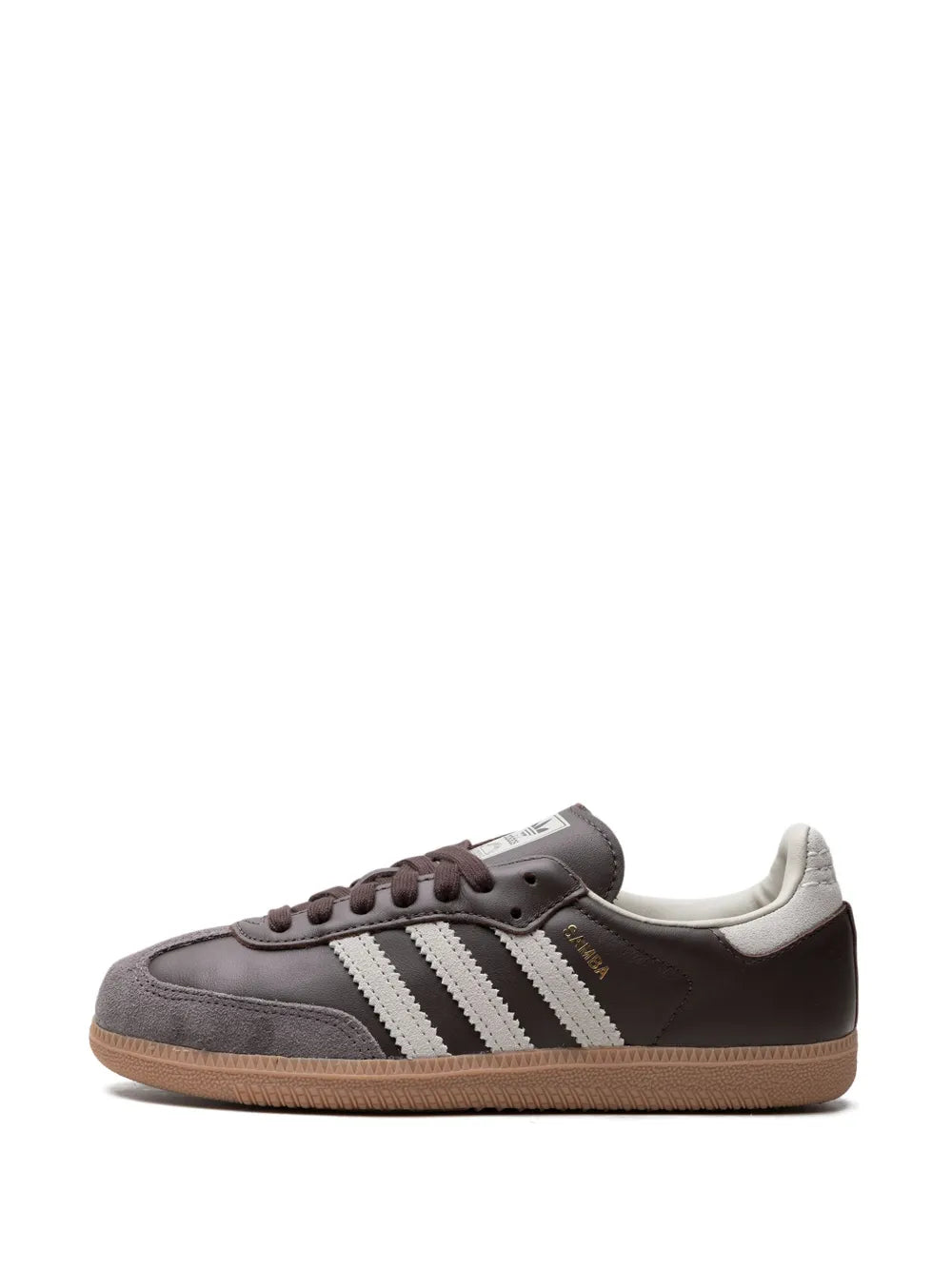 adidas Samba Og Brown/Putty Grey Sneakers — Brown — Size US M 9.5 - US W 11 — Detail View