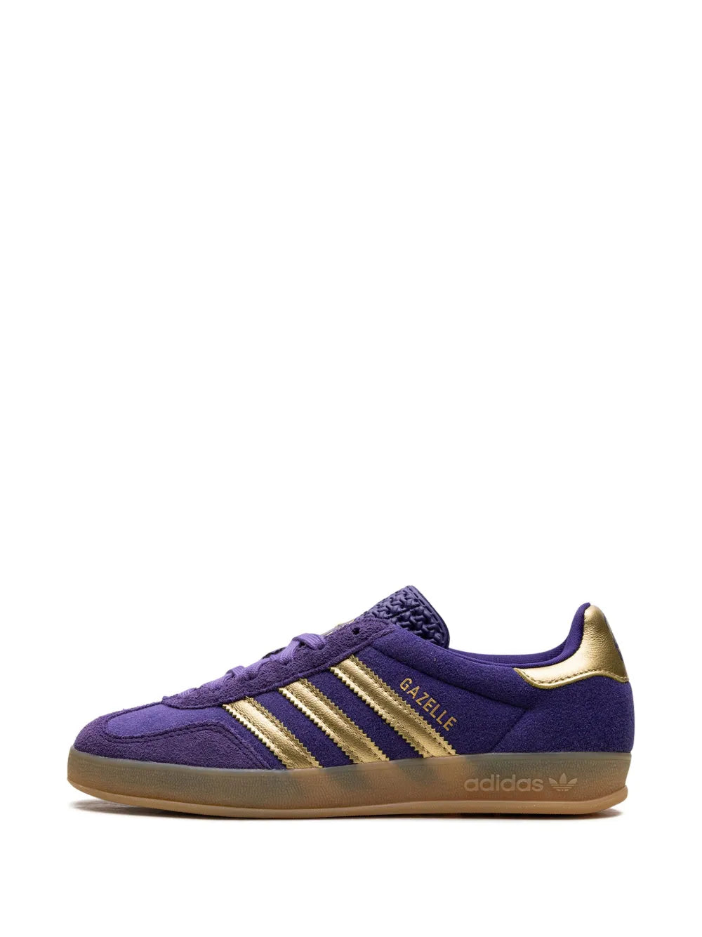adidas Gazelle Indoor West Nyc Wizard Sneakers — Purple — Size US M 6 - US W 7.5 — Detail View