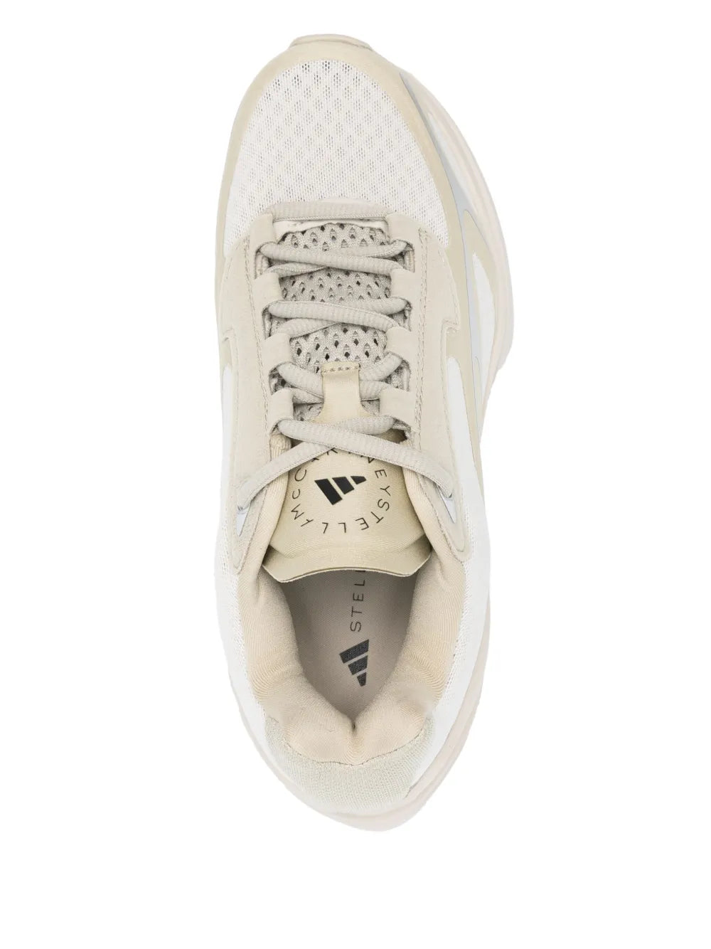 adidas By Stella Mccartney Sportswear 2000 Sneakers — Ecru — Size US M 10 - US W 11.5 — Top View