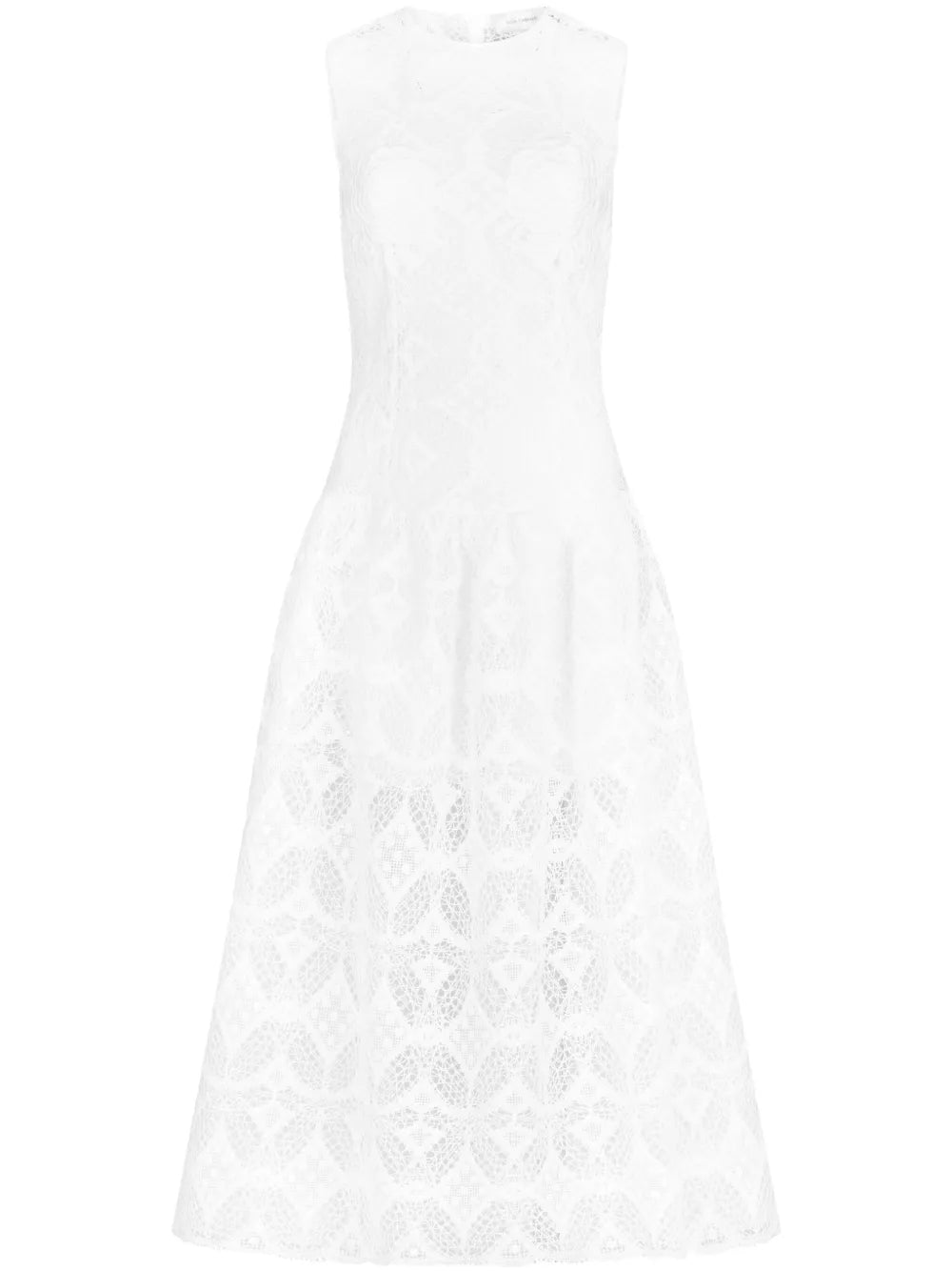 Silvia Tcherassi Paola Midi Dress — White — Size XS — Front View