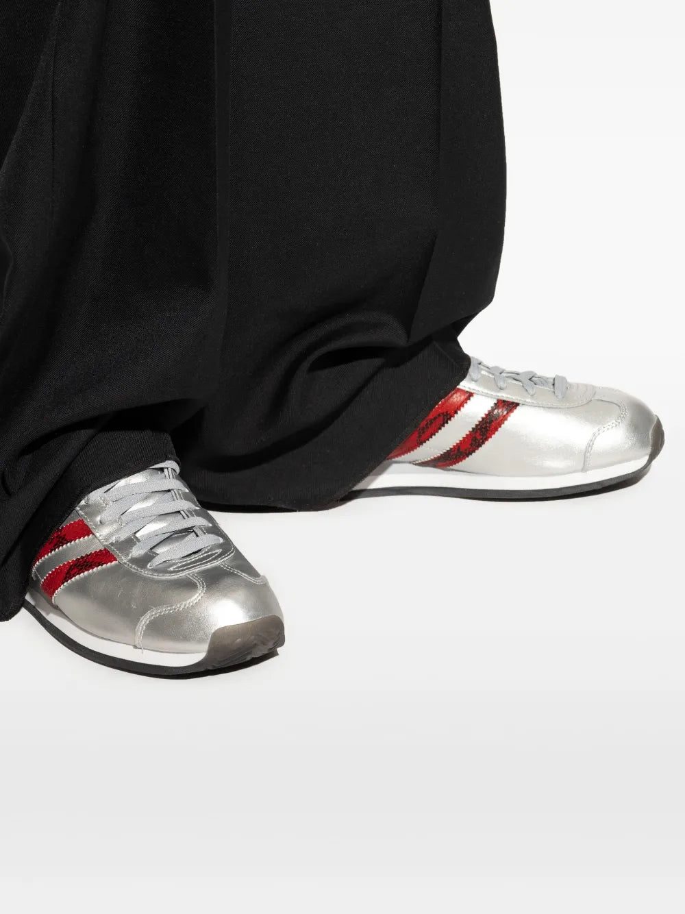 adidas Country Japan Sneakers — Silver-Tone — Size US M 9.5 - US W 11 — Alternate View 7