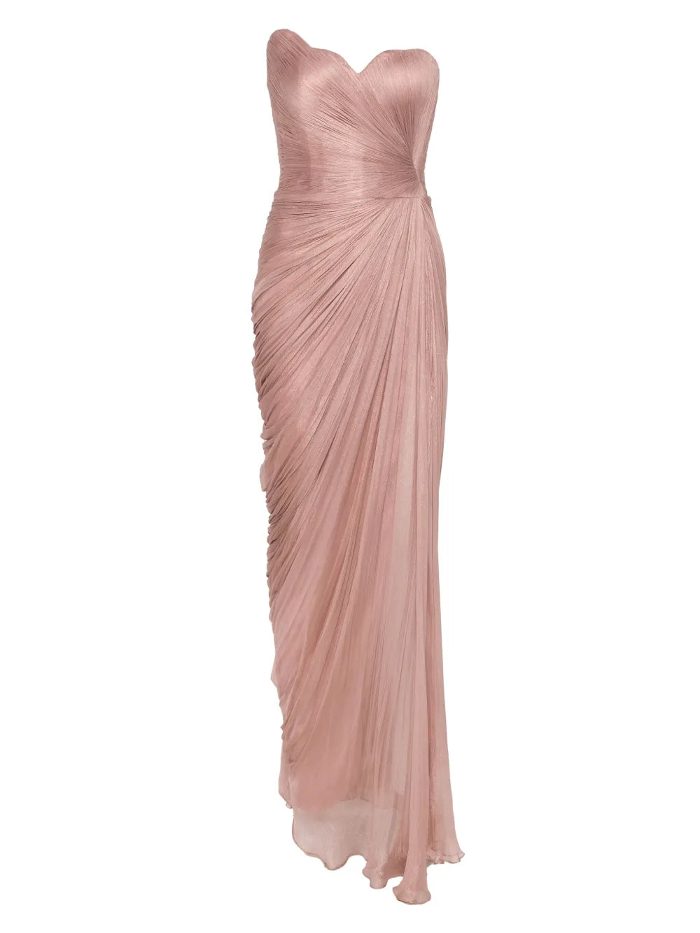 Iris Serban Gisselle Maxi Dress — Beige/ Red — Size XS — Front View