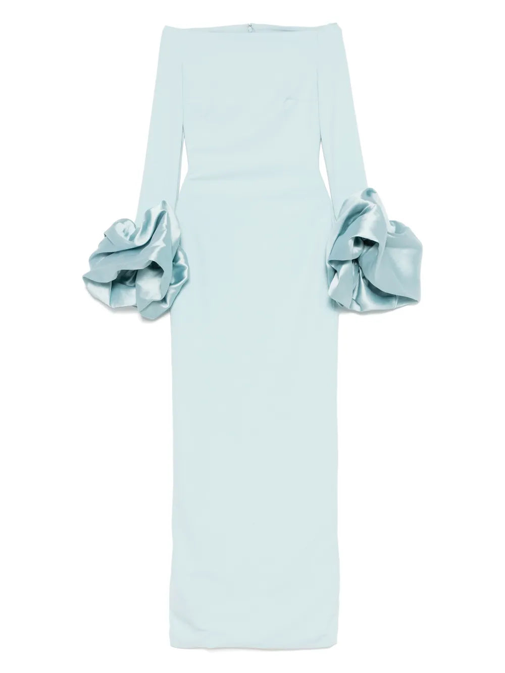 Solace London Talia Gown — Blue — Size S — Front View