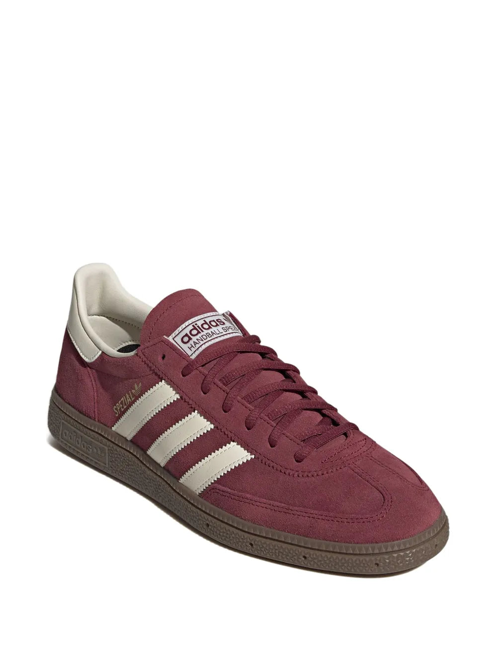 adidas Handball Spezial Burgundy/Cream White/Gum Sneakers — Burgundy — Size US M 8.5 - US W 10 — Side View
