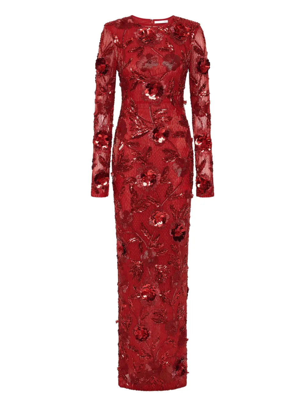 Rachel Gilbert Pierre Gown Dress — Red — Size XS — Front View