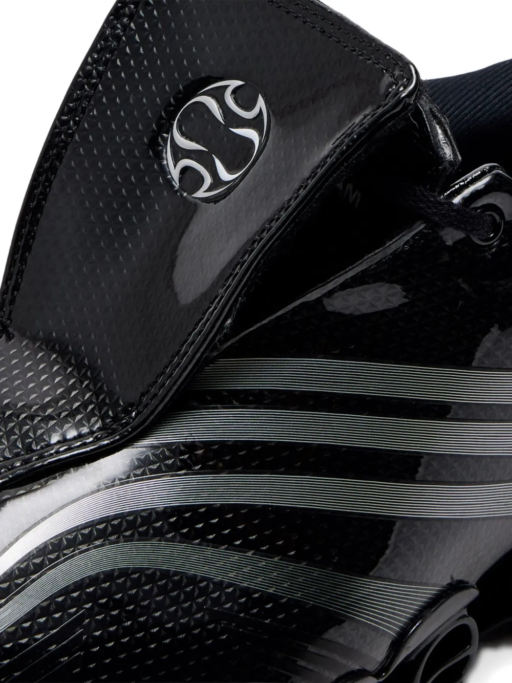 adidas Megaride F50 Stripes-Detail Sneakers — Black — Size US M 10 - US W 11.5 — Top View