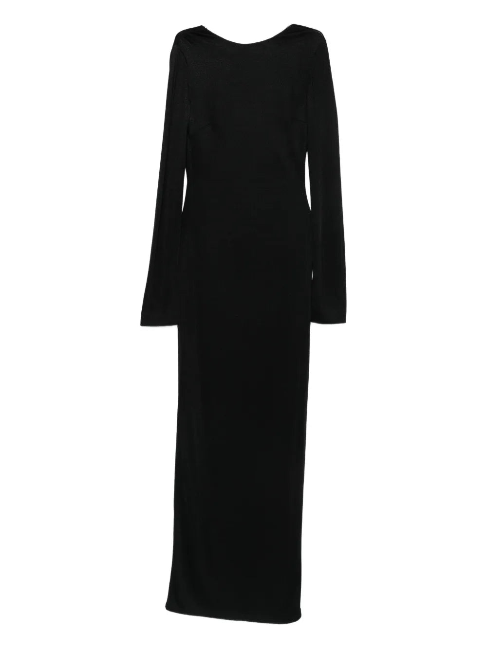 Saint Laurent Chain Embellished Dress — Black — Size S — Front View