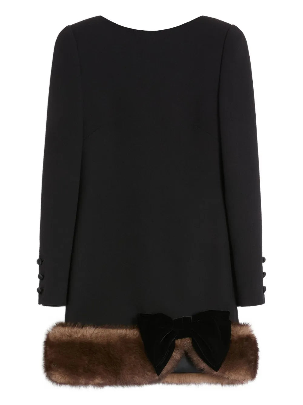 Valentino Garavani Wool Crepe Short Dress — Same as shown — Size L — Front View