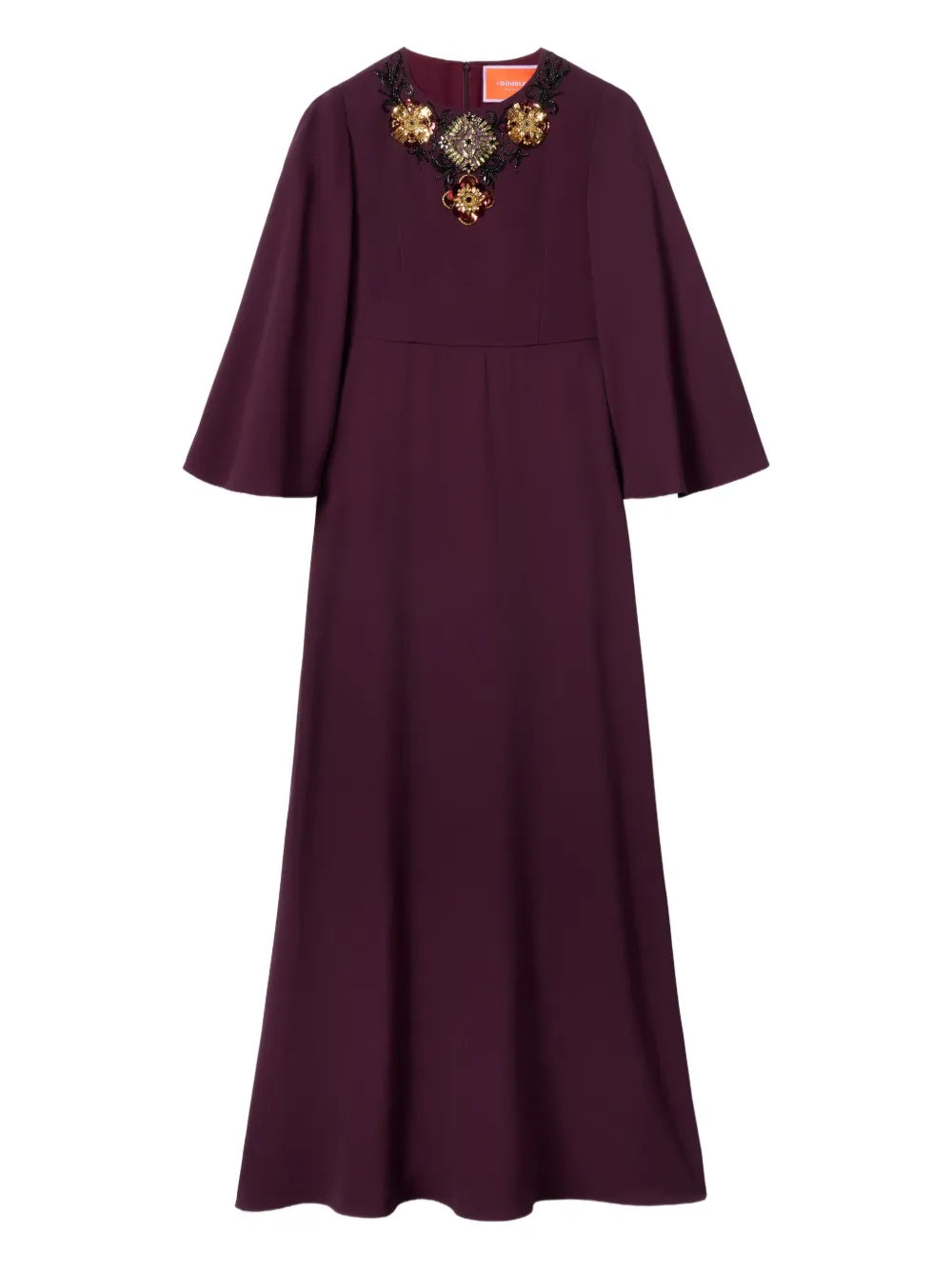 La Doublej Sorella Bell Sleeve Maxi Dress — Same as shown — Size XS — Front View
