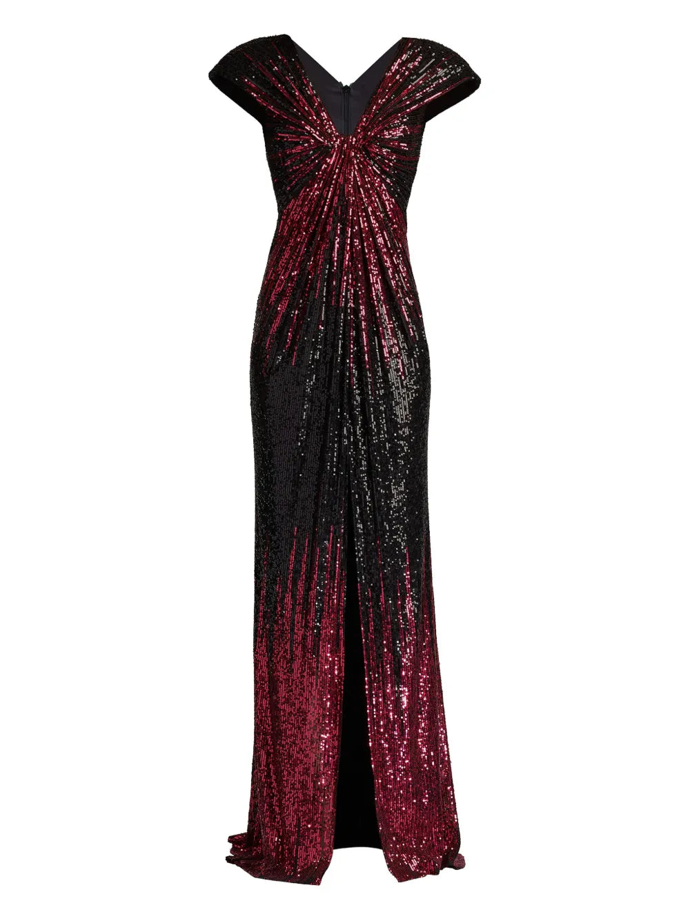 Tadashi Shoji Carys Gown Dress — Pink — Size XS — Front View
