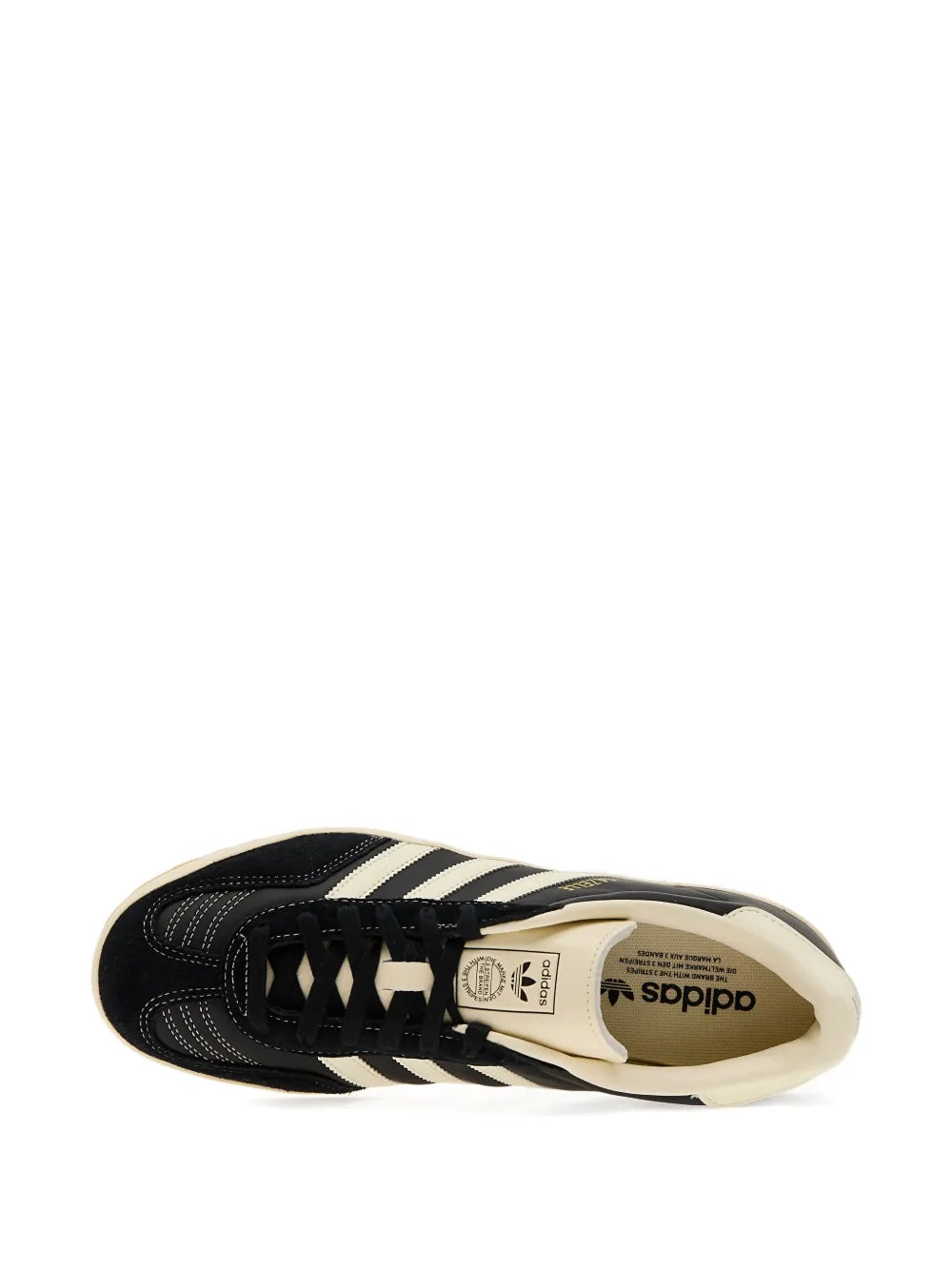 adidas Gazelle Indoor Sneakers — Black — Size US M 7 - US W 8.5 — Detail View