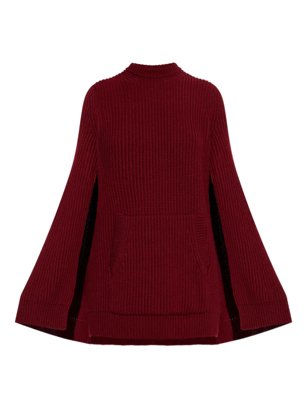Max Mara Astoria Cape Pocket Mini Dress — Red — Size S — Front View