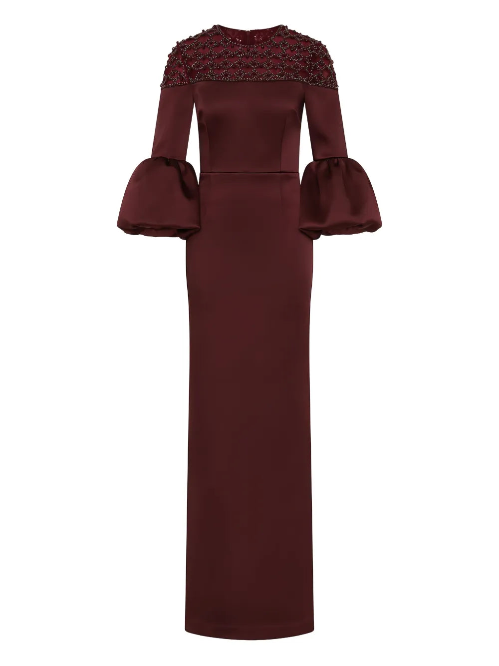 Rebecca Vallance Alora Embellished Bell Sleeve Maxi Dress — Same as shown — Size S — Front View