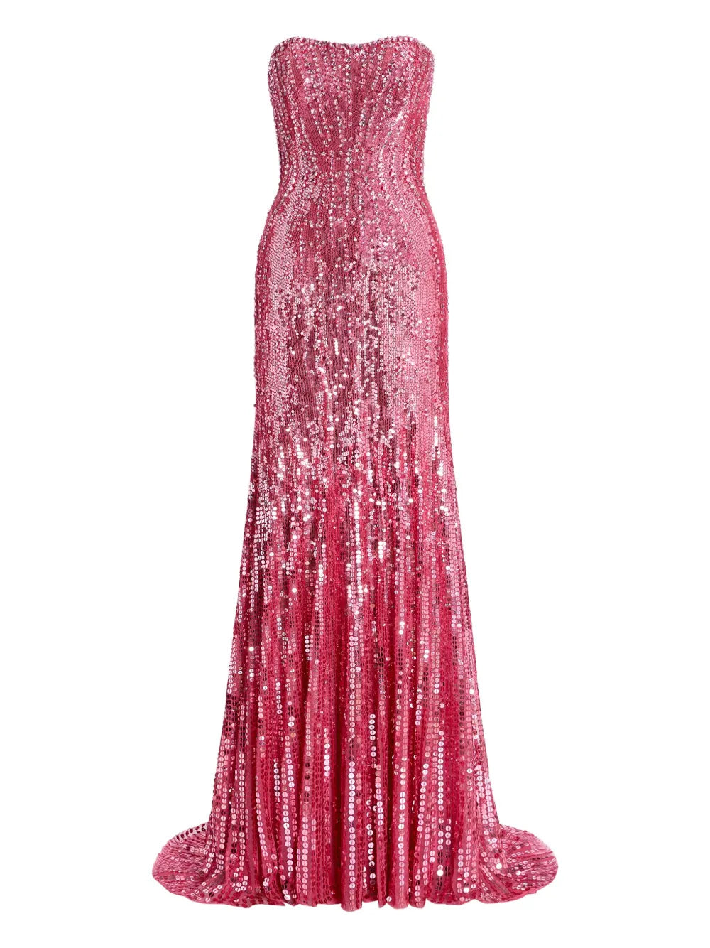 Jenny Packham Sarai Maxi Dress — Pink — Size S — Front View
