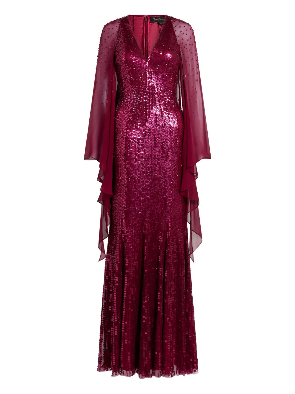 Jenny Packham Sequin Embellished Lyrical Dress — Same as shown — Size XS — Front View