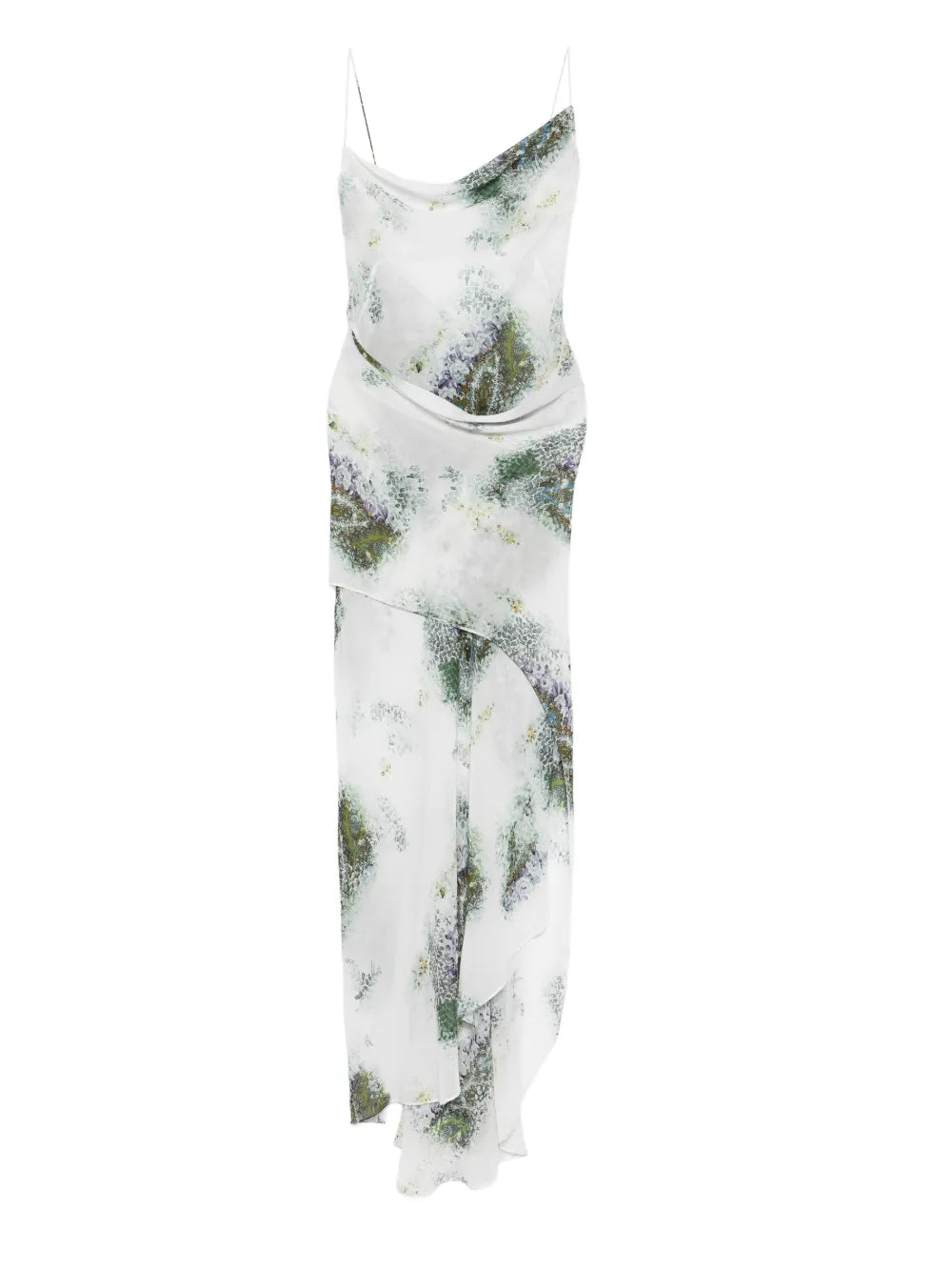 Christopher Esber Cowl Neck Slip Maxi Dress — White — Size XS — Front View