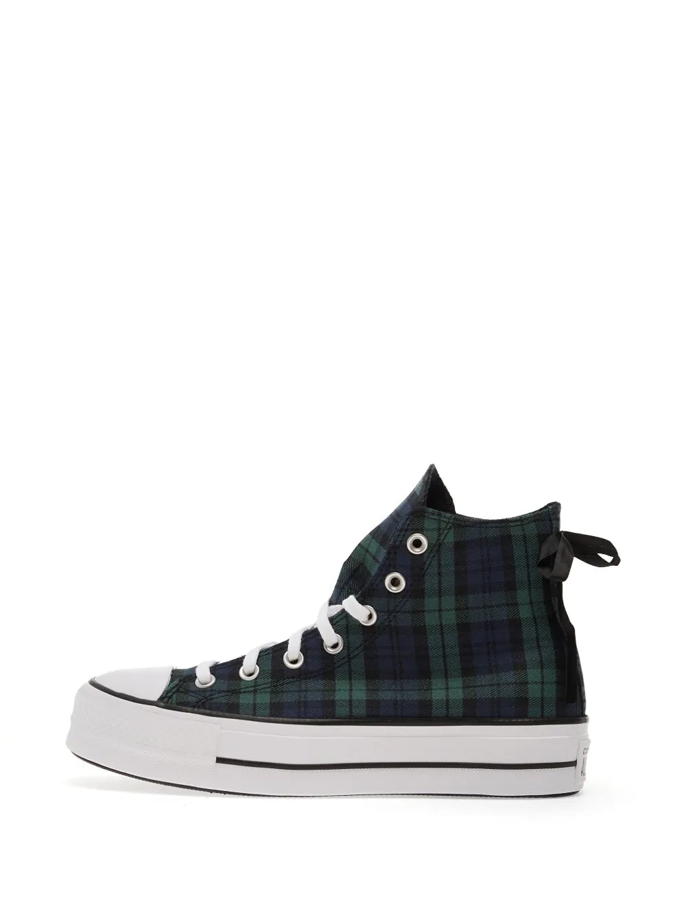 Converse Chuck Taylor All Star Lift Plaid-Pattern — Blue — Size US M 3.5 - US W 5 — Detail View