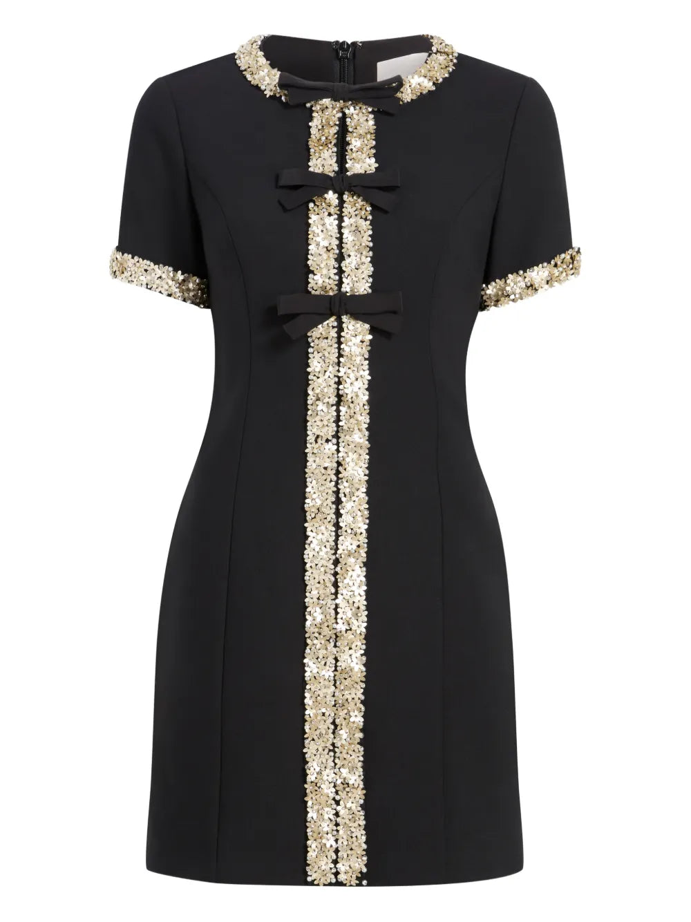 Cinq A Sept Maelle Embellished Mini Dress — Black — Size S — Front View