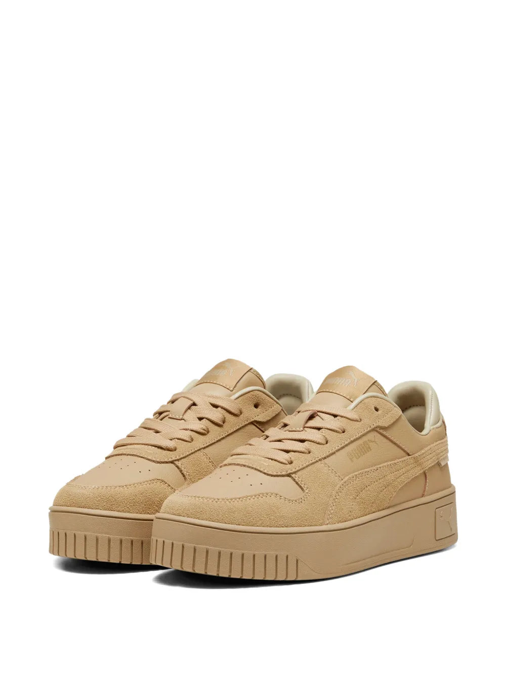 PUMA Carina Street Sd Platform — Beige — Size US M 3.5 - US W 5 — Side View