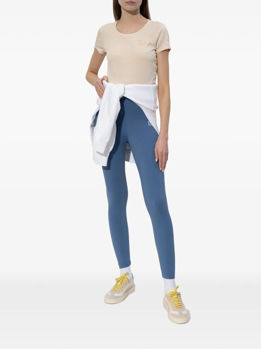 DSQUARED2 Suede Panel Lace-Up — White — Size US M 3.5 - US W 5 — Detail View
