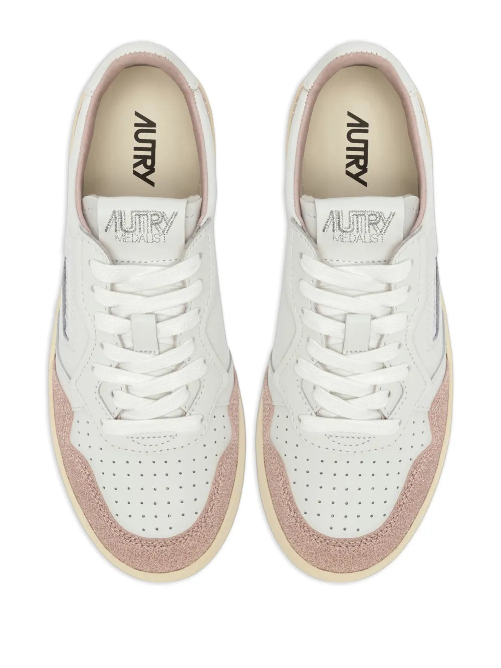 Autry Medalist Low Lace-Up — White — Size US M 3.5 - US W 5 — Top View