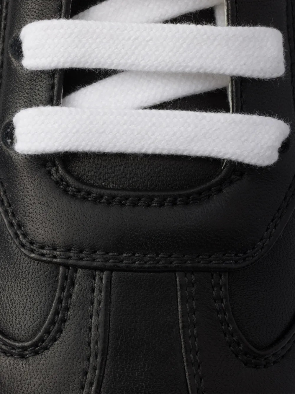 Prada Leather Lace-Up — Black — Size US M 3.5 - US W 5 — Top View