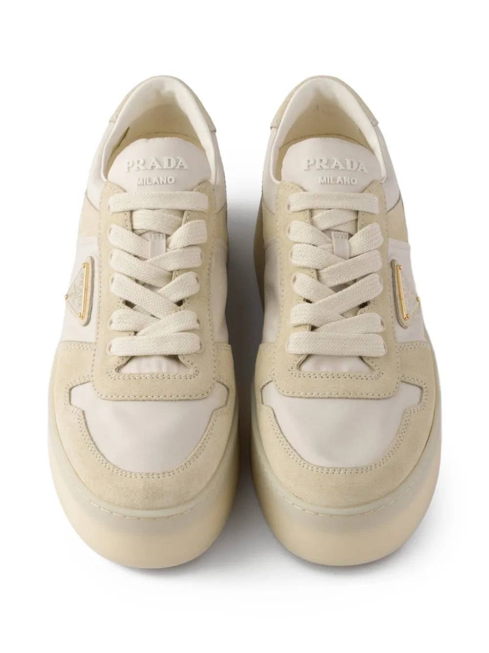 Prada Downtown Bold Platform — Beige — Size US M 3.5 - US W 5 — Top View