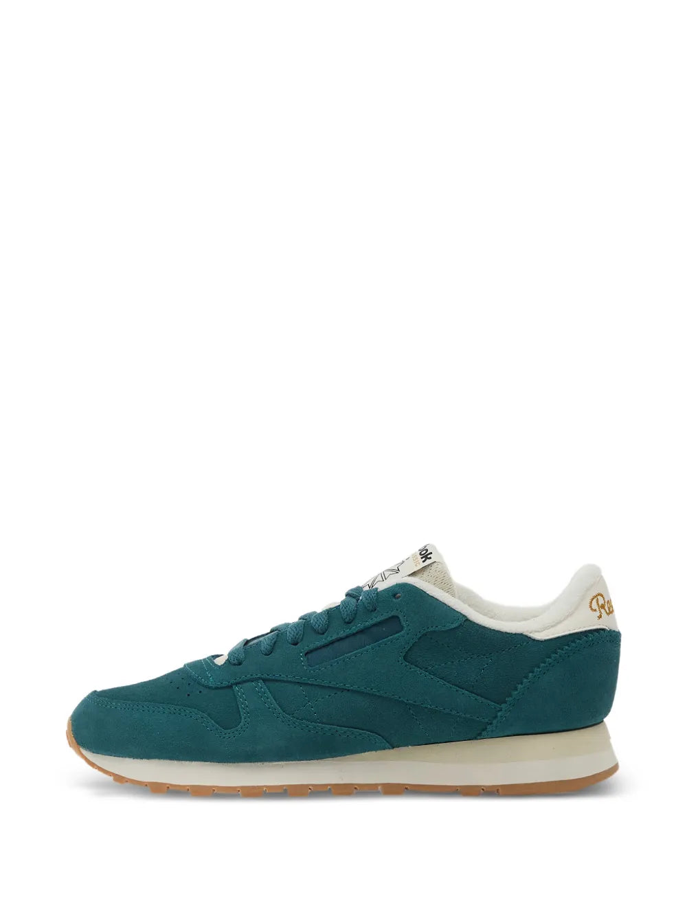 Reebok Classic Leather — Green — Size US M 3.5 - US W 5 — Lifestyle View