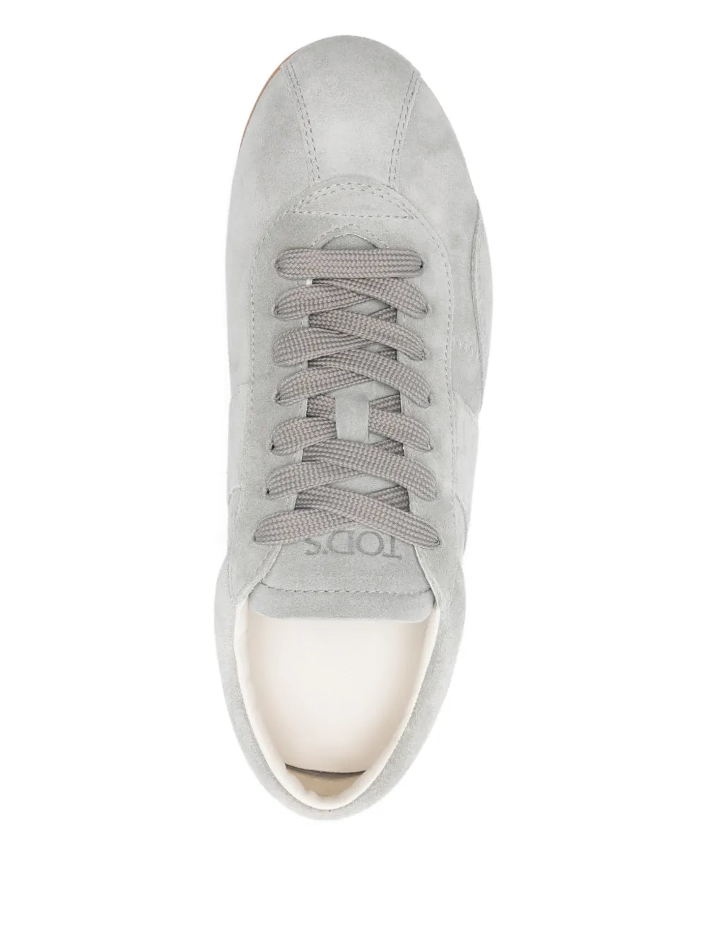 Tod's Laced Low-Top — Grey — Size US M 3.5 - US W 5 — Top View