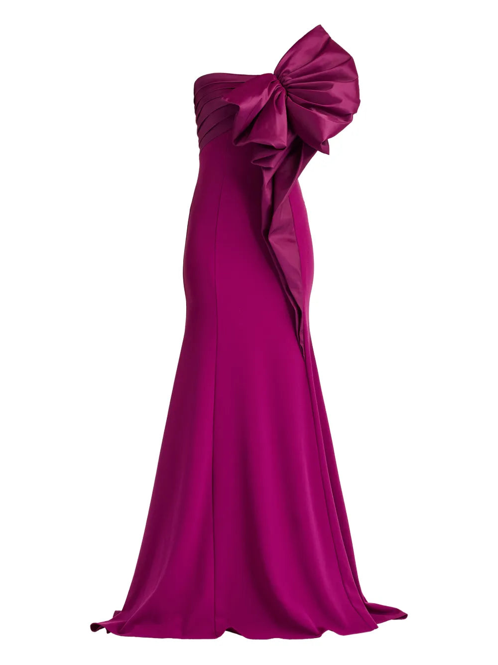 Tadashi Shoji Bow One Shoulder Maxi Dress — Same as shown — Size XS — Front View