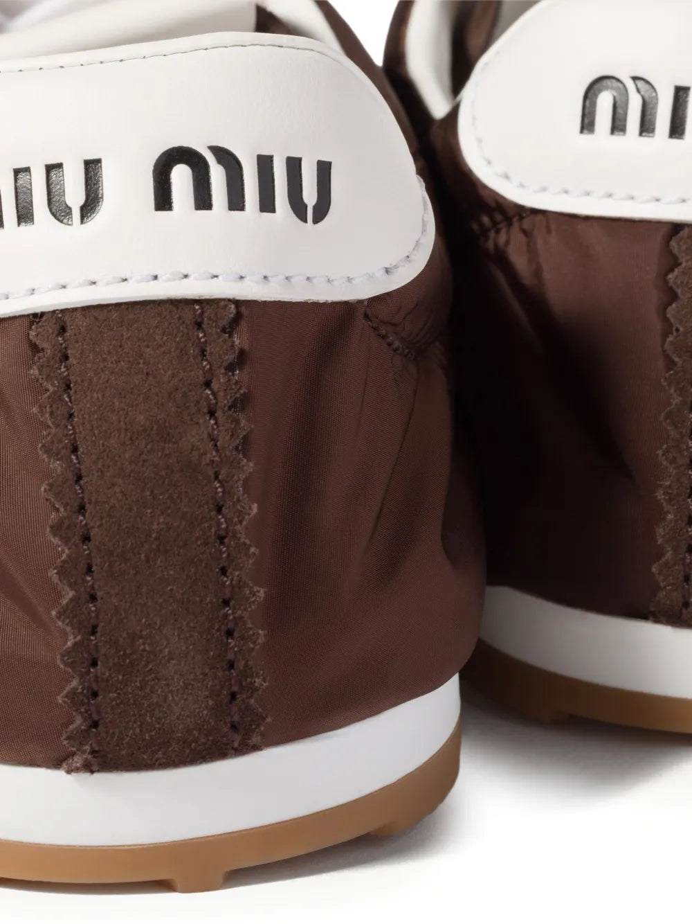 Miu Miu Plume Suede Trainers — Brown — Size US M 3.5 - US W 5 — Top View