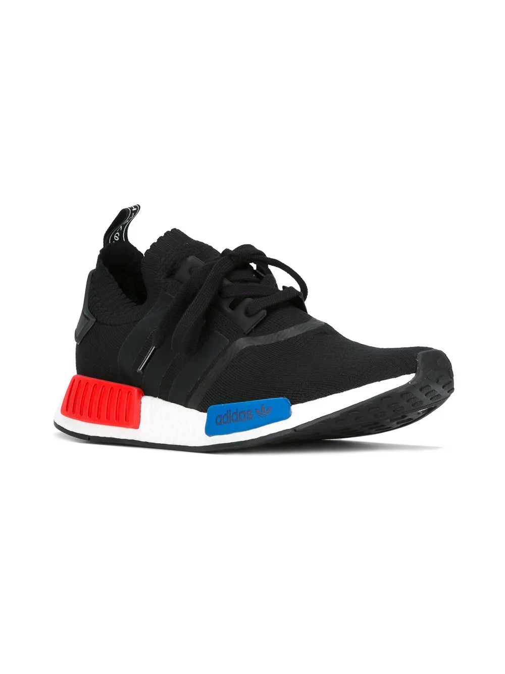 adidas Nmd R1 Primeknit Og Black/Red/Blue Sneakers — Same as shown — Size US M 4.5 - US W 6 — Side View