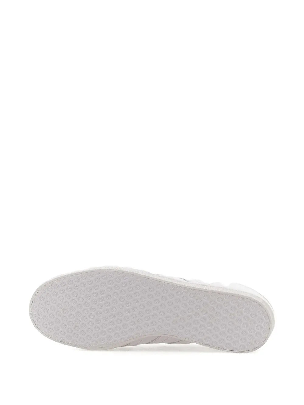adidas Gazelle Triple White Sneakers — White — Size US M 8.5 - US W 10 — Detail View