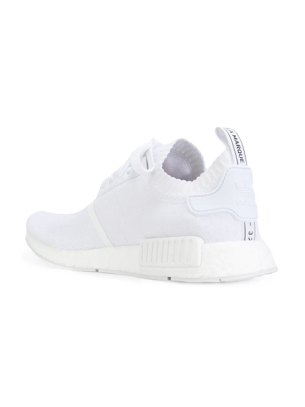 adidas Nmd_R1 Primeknit Triple White Sneakers — Same as shown — Size US M 4.5 - US W 6 — Back View