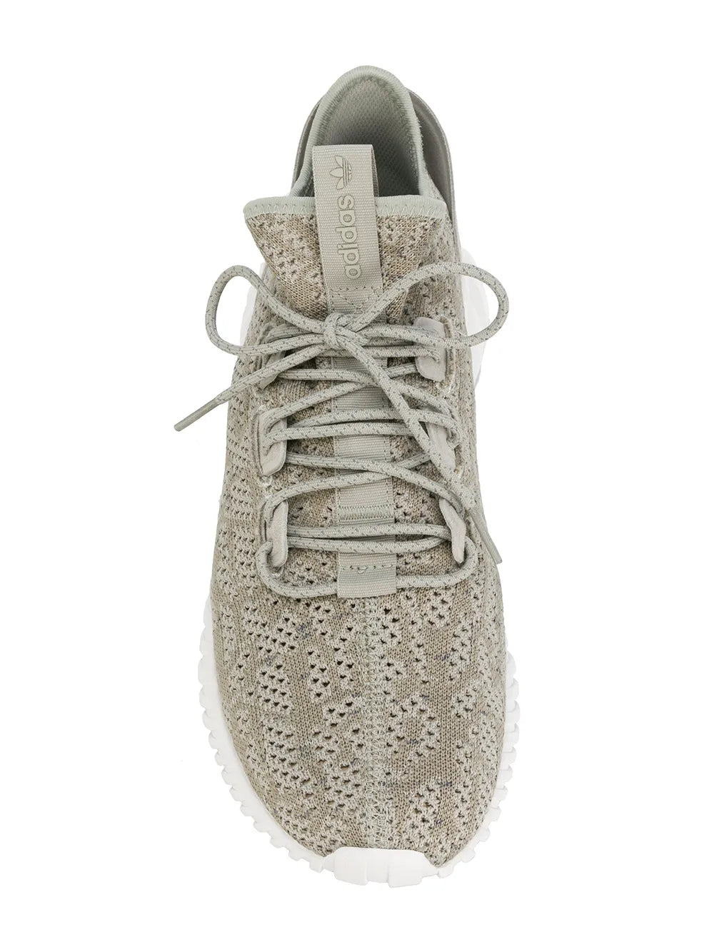 adidas Tubular Doom Sock Pk Sneakers — Olive Green — Size US M 5 - US W 6.5 — Top View